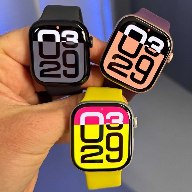 قیمت و خرید اپل واچ سری 10 آلومینیوم مدل 42 میلی متری با بند سیلیکونی